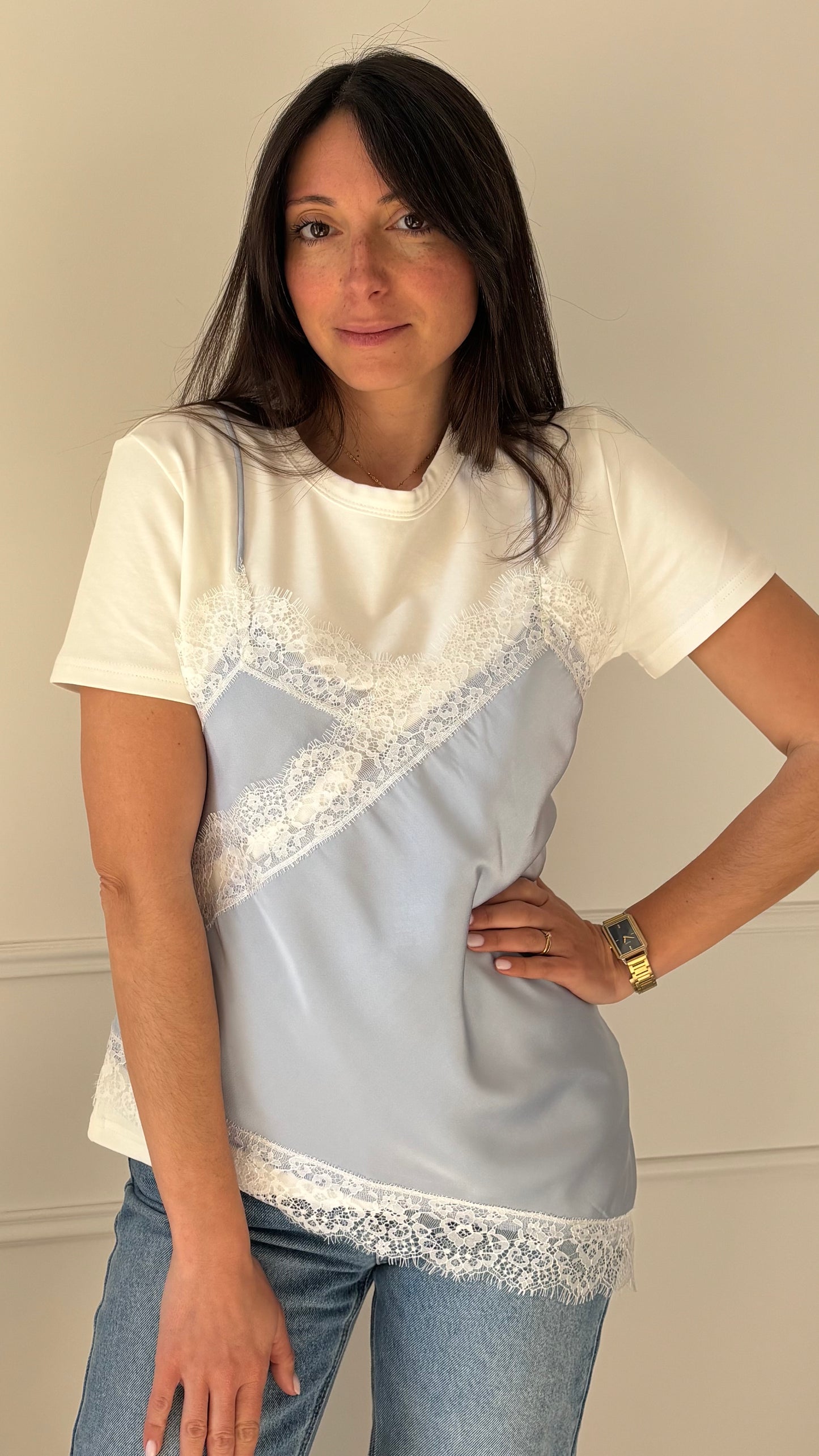 Top BIANCA - Bleu