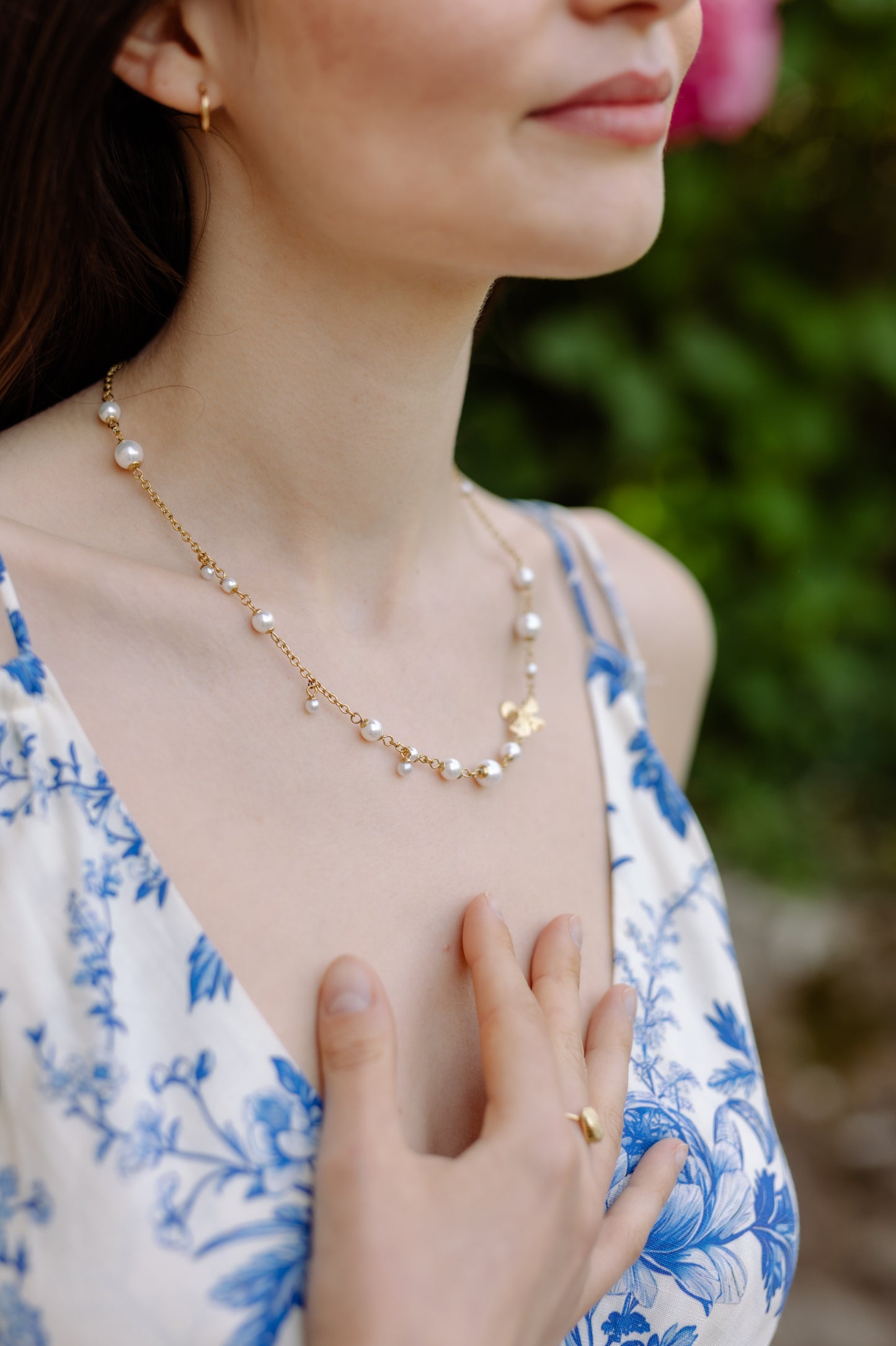 Collier PERLE - Doré