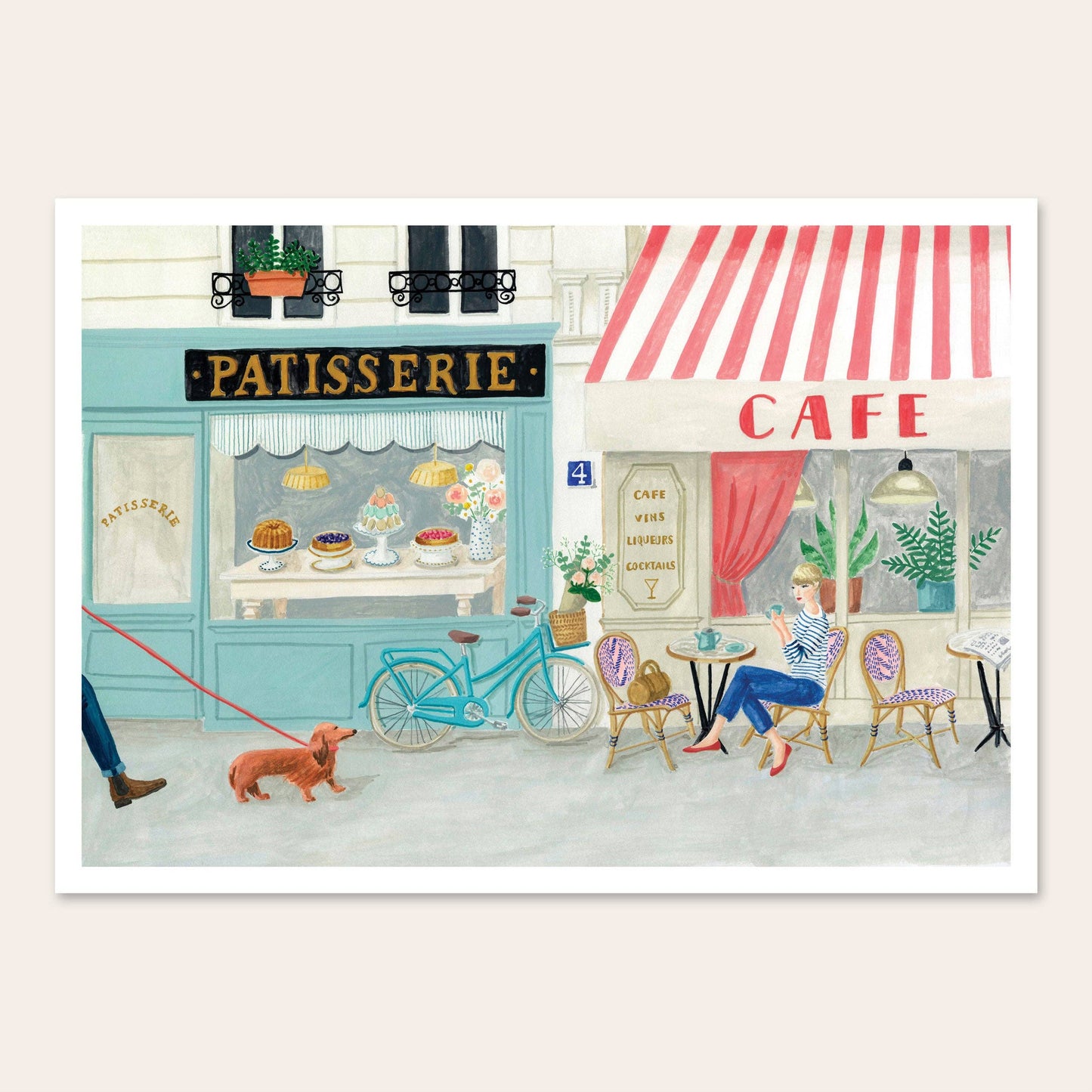 Affiche Café français - MELANIE VOITURIEZ