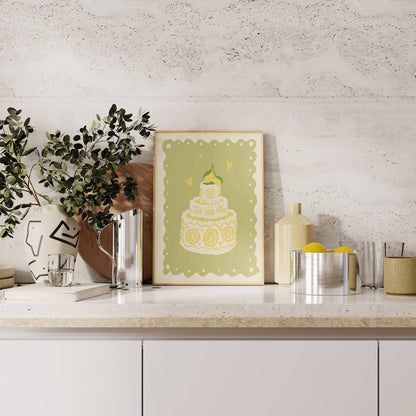Affiche gâteau au citron - STUDIO DOLCI
