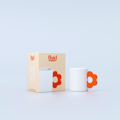 MUG FLOWER ORANGE - FLUID MARKET