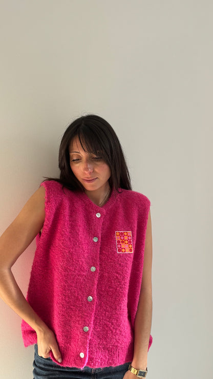 Gilet sans manche LUC - Fuchsia