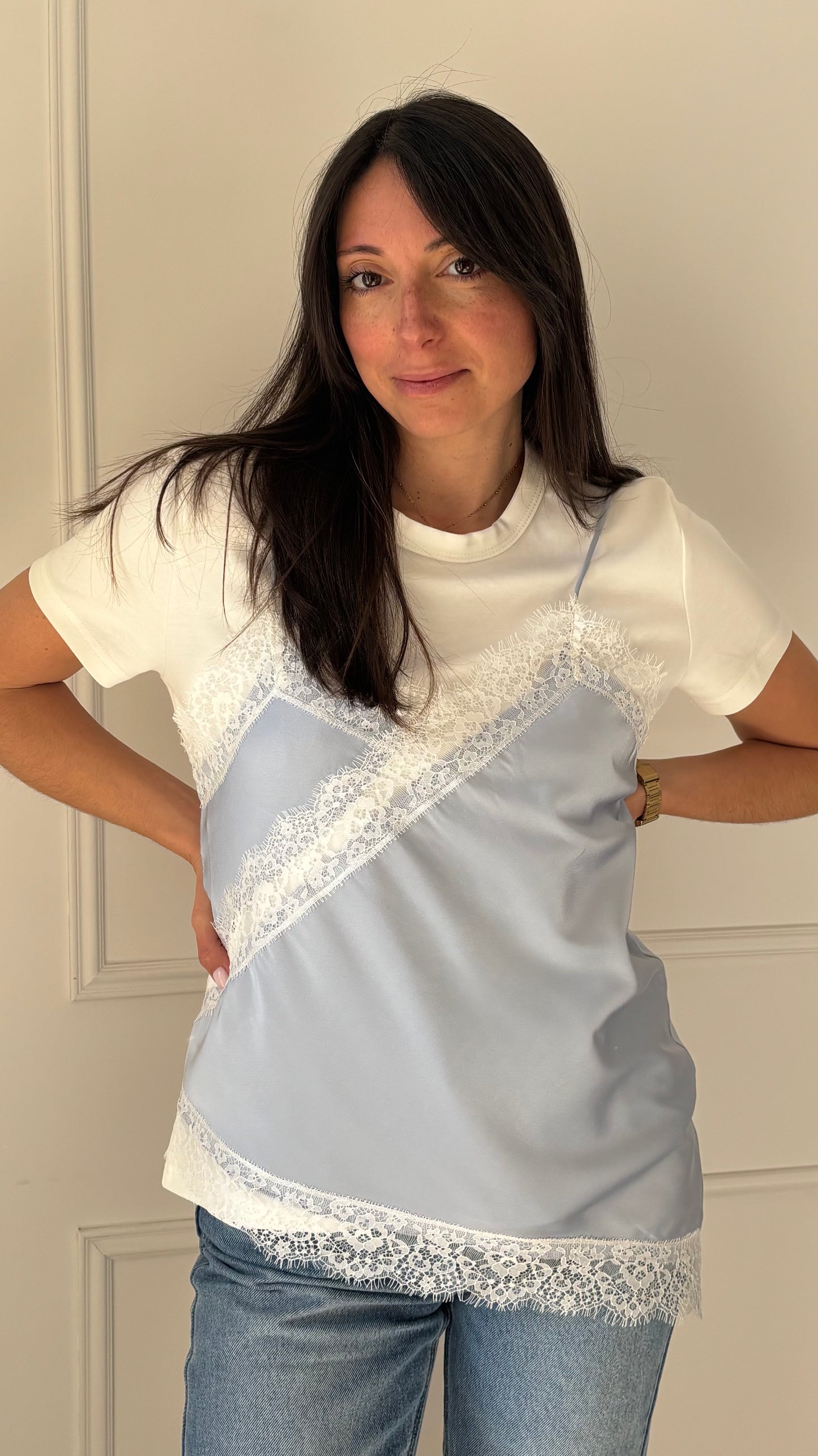 Top BIANCA - Bleu