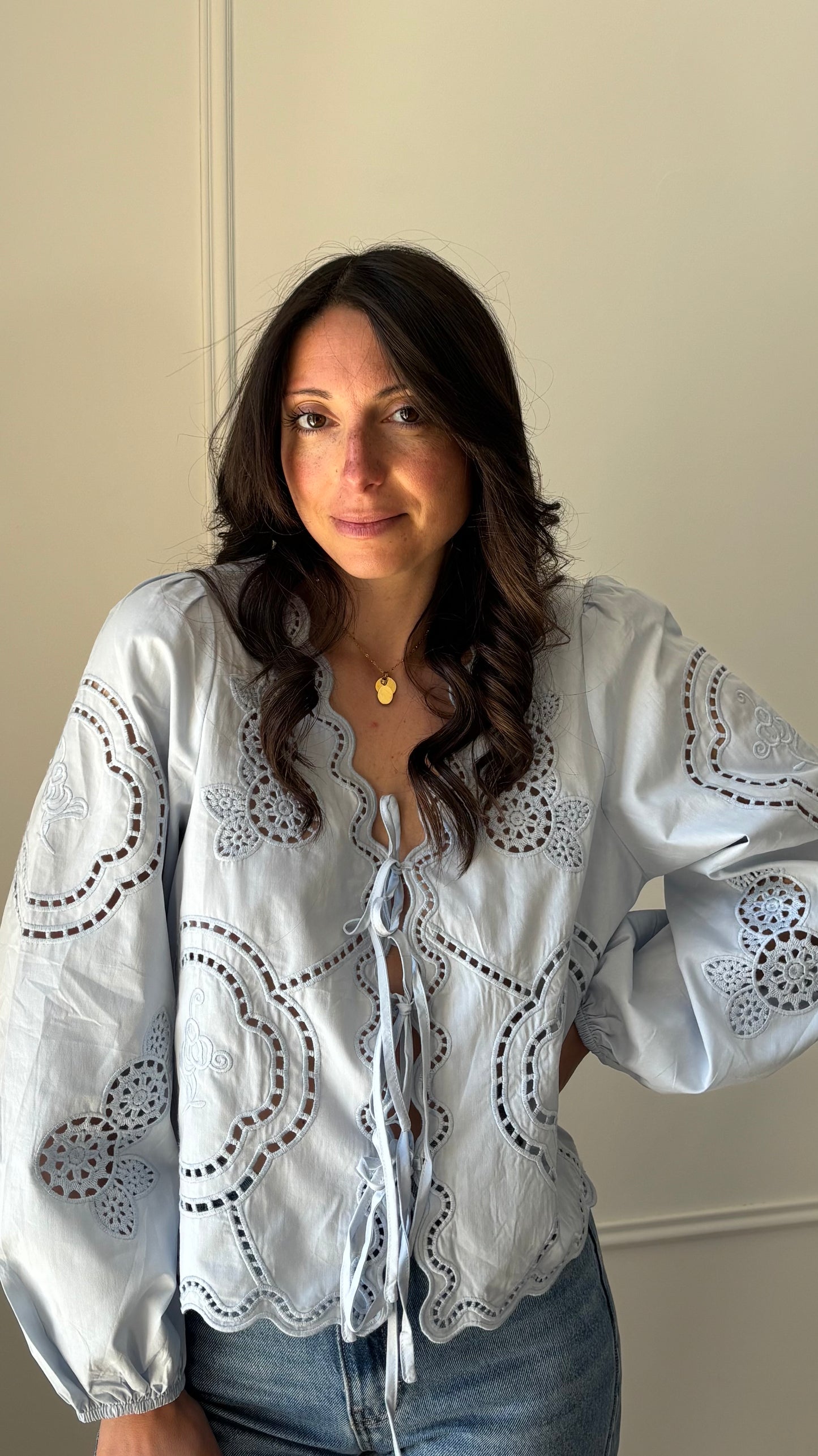 Blouse OLIE - Bleu