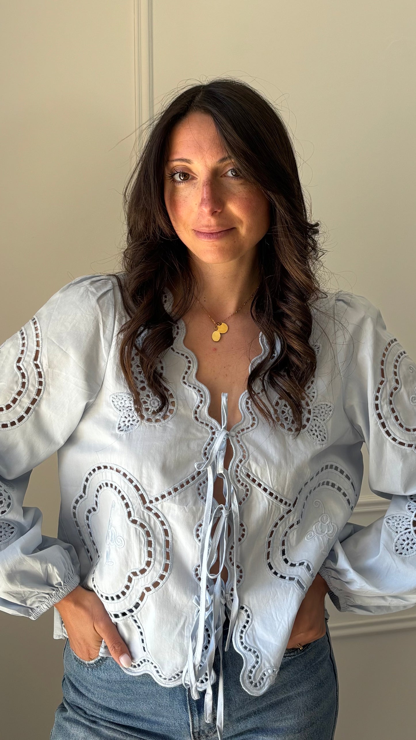 Blouse OLIE - Bleu