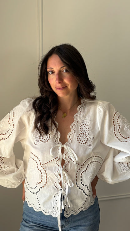 Blouse OLIE - Blanc