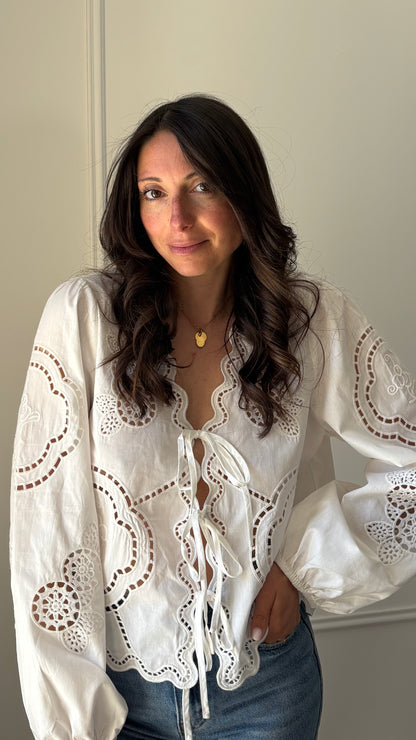 Blouse OLIE - Blanc