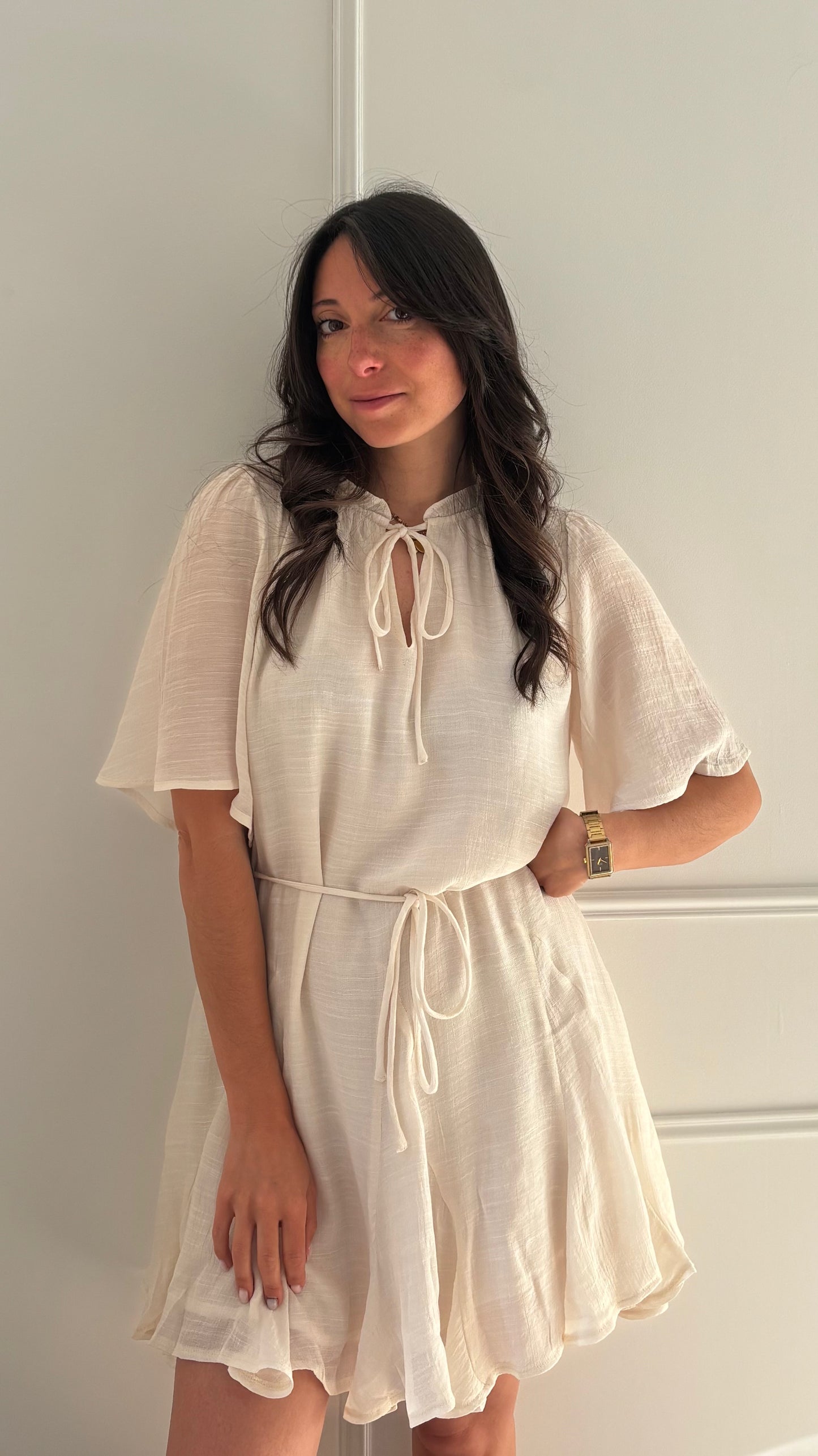 Robe AMANDINE - Crème