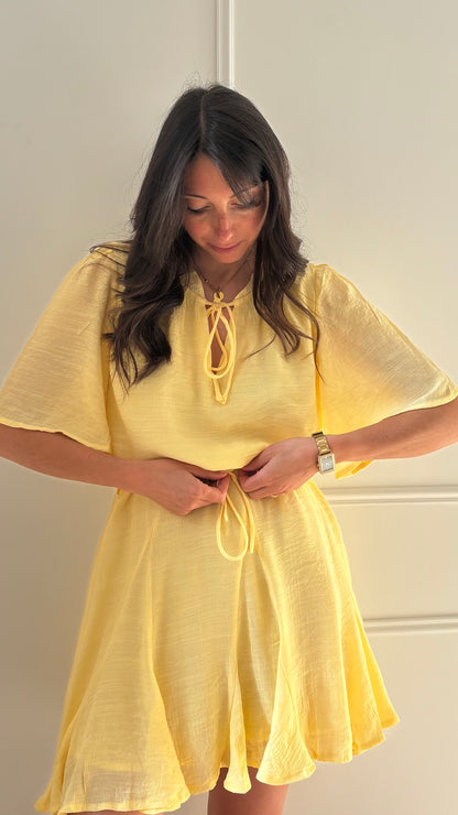 Robe AMANDINE - Jaune