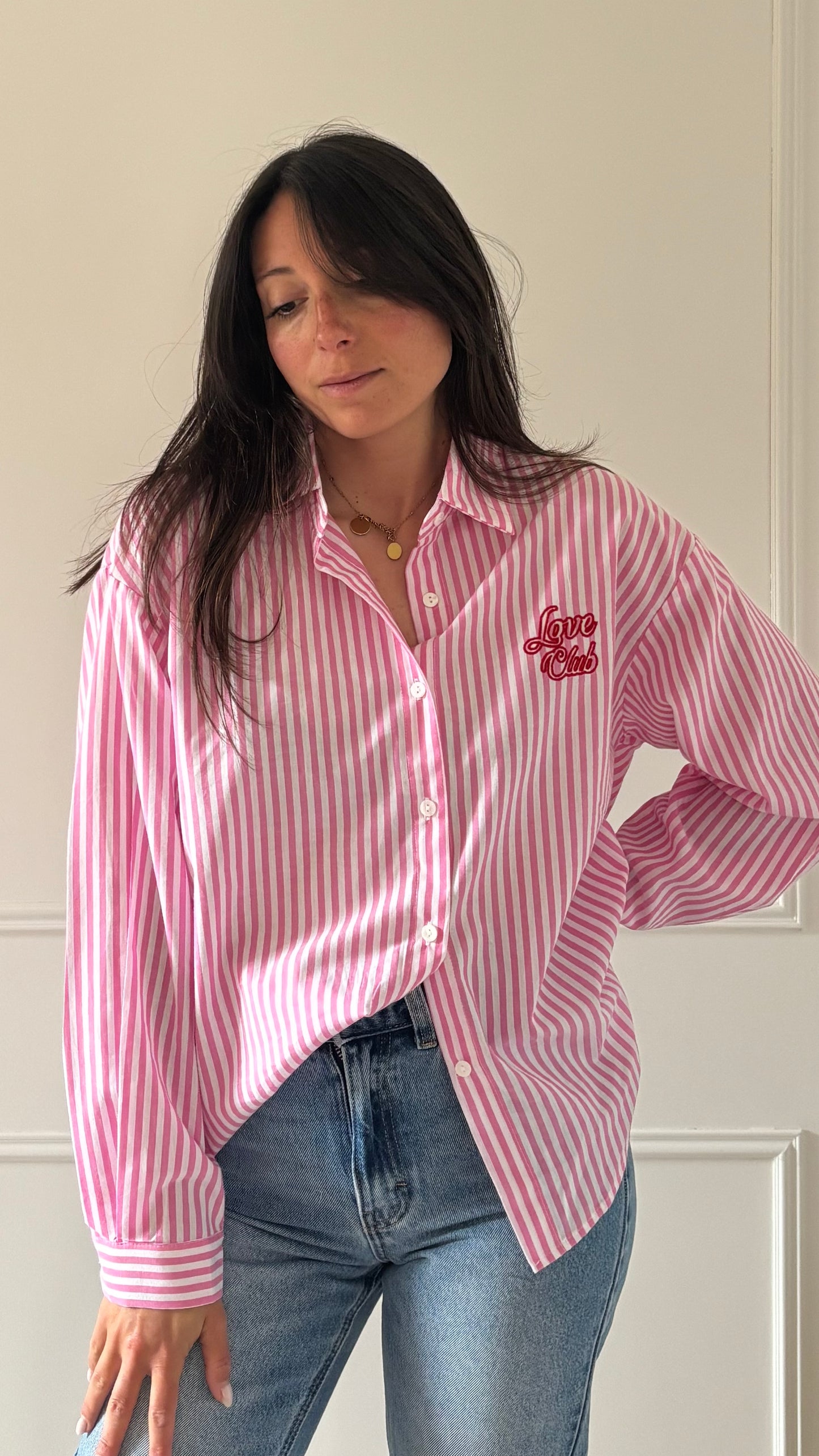 Chemise LOVE - Rose