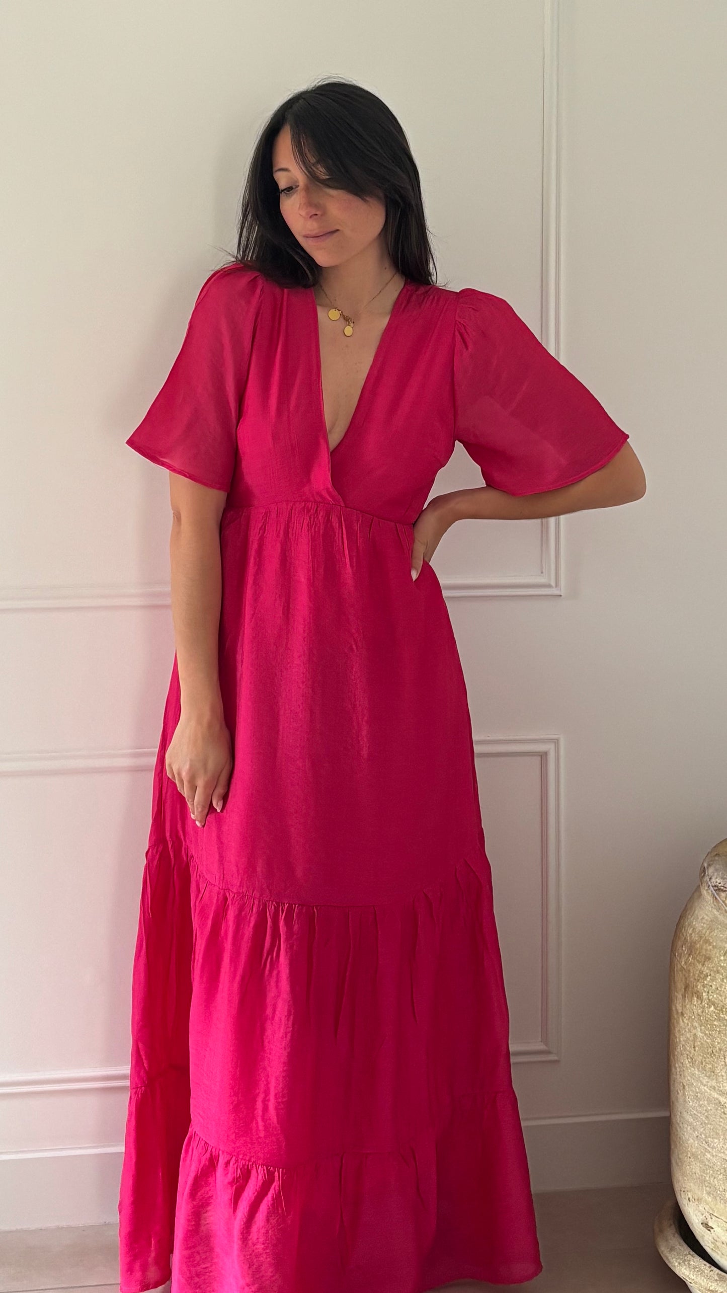 Robe ANAE - Framboise