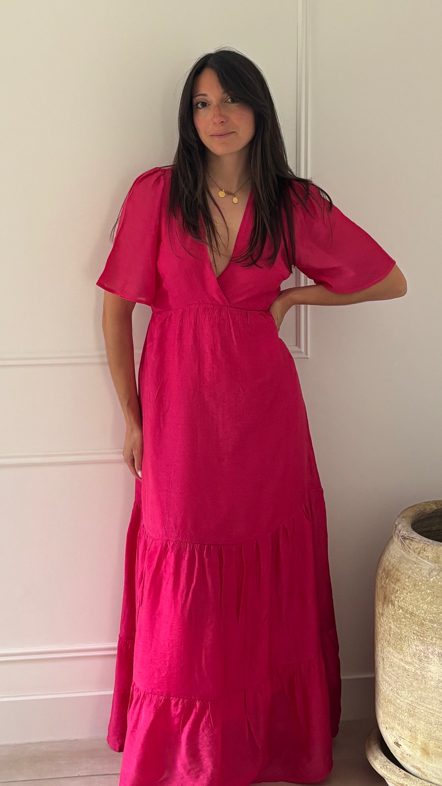 Robe ANAE - Framboise