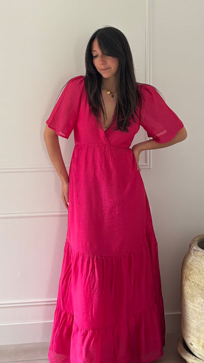 Robe ANAE - Framboise