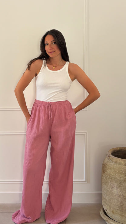 Pantalon MARION - Vieux Rose