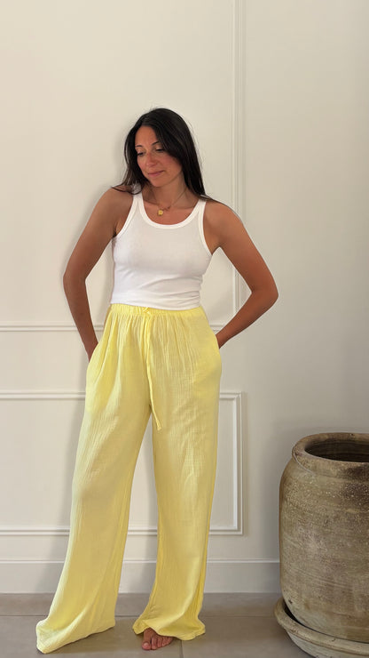 Pantalon MARION - Jaune