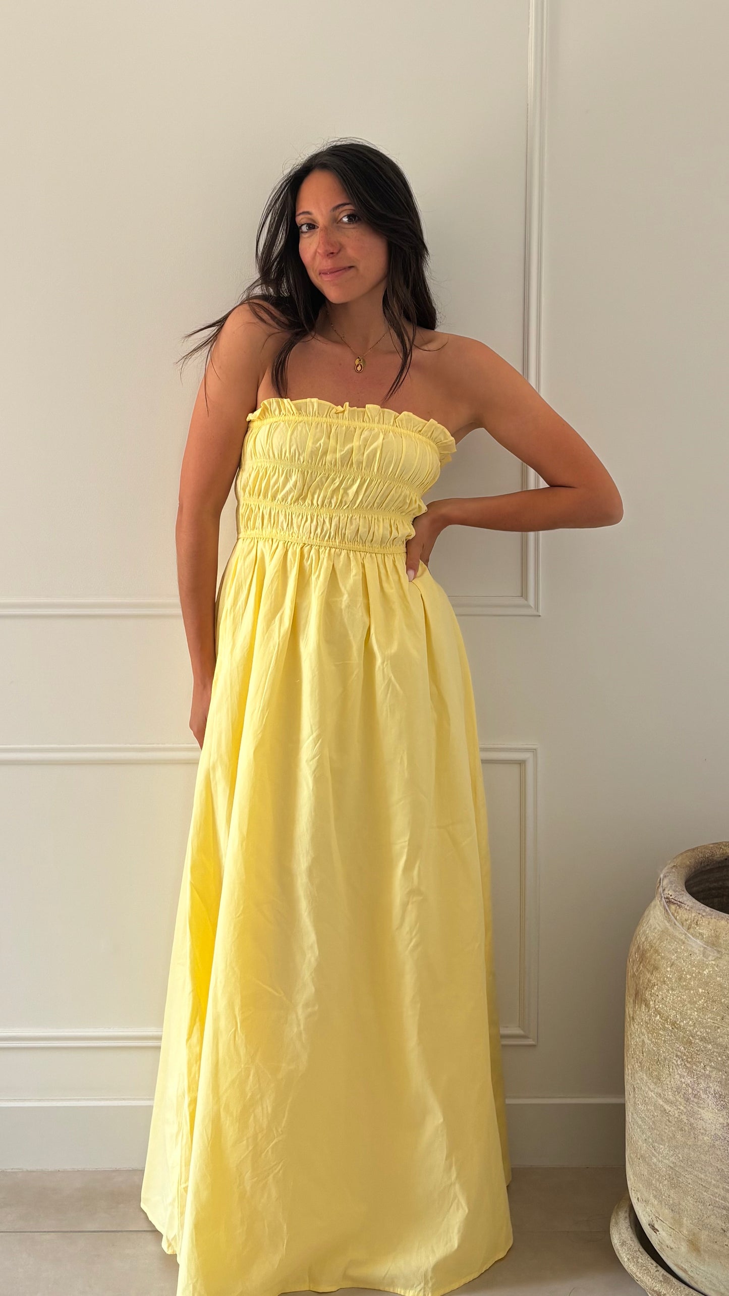 Robe ANDREA - Jaune