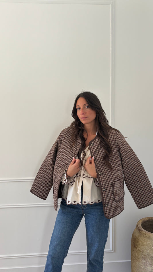 Veste matelassée NINON - Marron