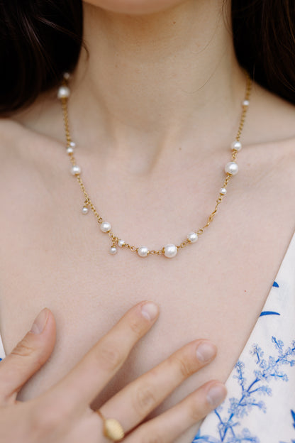 Collier PERLE - Doré