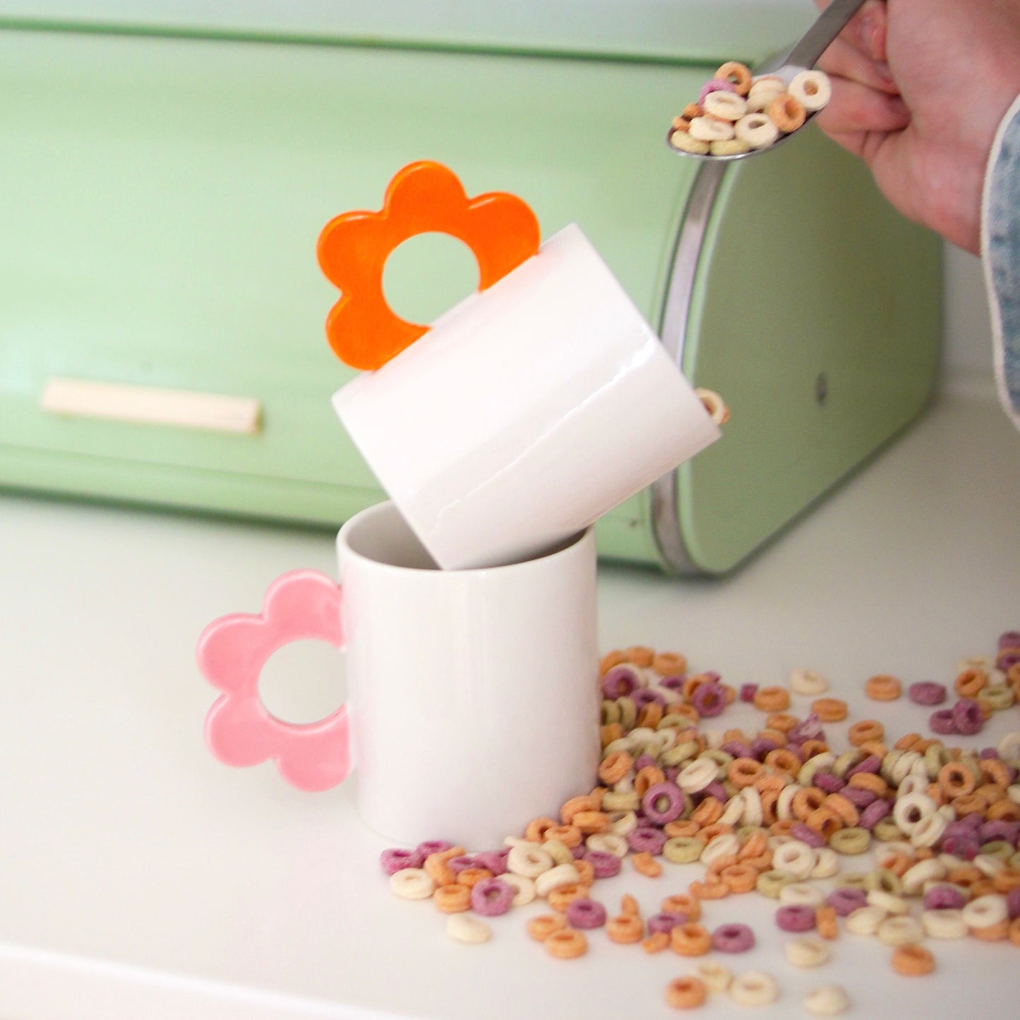 MUG FLOWER ORANGE - FLUID MARKET