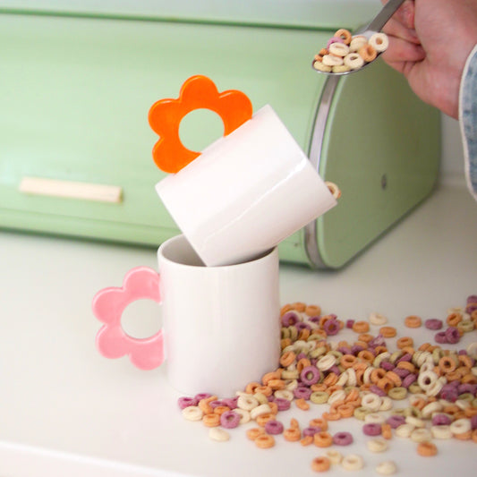 MUG FLOWER ORANGE - FLUID MARKET