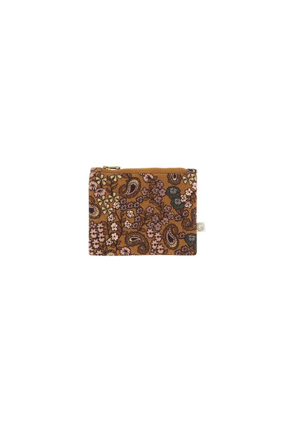 Porte-monnaie motifs arabesque ocre