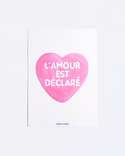 Affiche " L'amour est déclaré " - EMOI EMOI